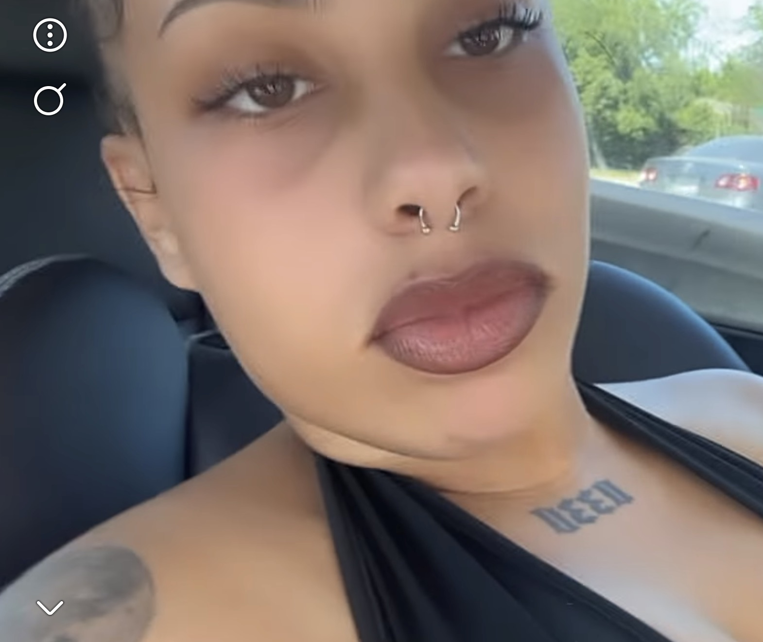 Jazzie in the car