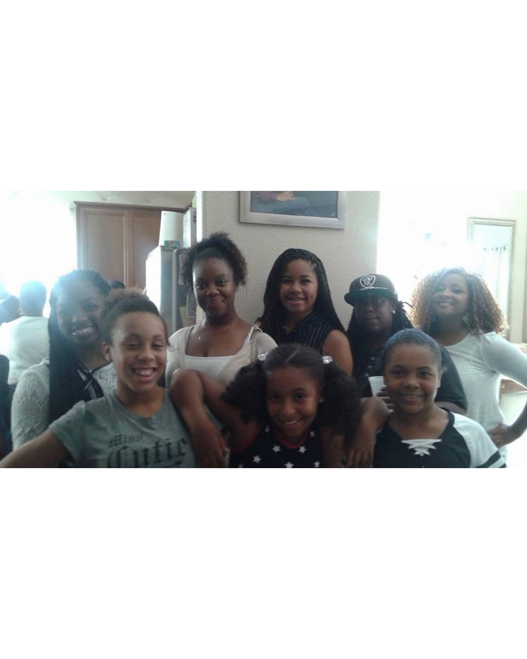 Family gathering with Jazzie and cousins